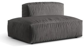 Sivý zamatový modul pohovky (ľavý roh) Martina – Micadoni