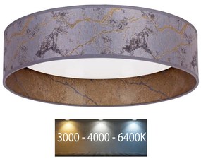 Brilagi - LED Stropné svietidlo VELVET LED/24W/230V 3000/4000/6400K šedá/zlatá