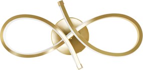 Toolight Toolight, LED nástenné svietidlo 18W APP1051-W, zlatá, OSW-01067