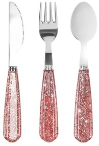 Konges Sløjd Detský príbor Sparkling Silver / Blush sparkling blush