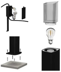 Vonkajšia lampa LANA 1xE27/25W/230V IP54 45 cm