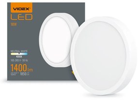 Bodové svietidlo, biele, 18 W, Surface Downlight Fixture, Videx | DLRS-184