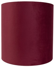 Zamatové tienidlo červené 40/40/40 so zlatým interiérom