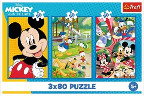 Trefl Puzzle 3x80 Mickey Mouse