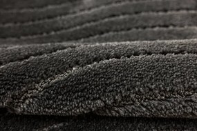Kúpeľňový koberček Sara čierny, vlny