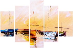 Obraz - Maľba loďou (150x105 cm)