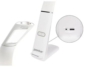 LED Stmievateľná stolná lampa s bezdrôtovým nabíjaním LORD EVO LED/8W/230V biela