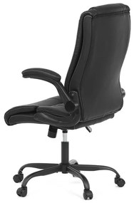 Autronic BONTEC Kancelárske kreslo, hojdací mechanizmus, čierna ekokoža, KA-Y344 BK Farba: Modrá