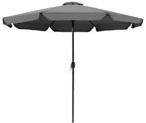 Záhradný slnečník Lavulo 300 cm sivý