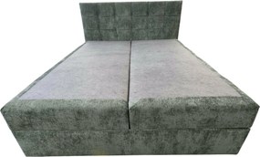 Čalúnená posteľ boxspring DIRELIS VIBE 160x200 cm tmavozelená Matrac: Bonell pružinová matrac