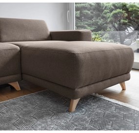 Hnedá rozkladacia/s úložným priestorom rohová pohovka Classy Sophie – Miuform