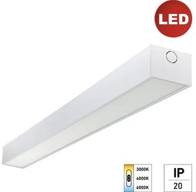 LED stropné svietidlo E2 50W 5650lm 3000-6000K biele/sivé
