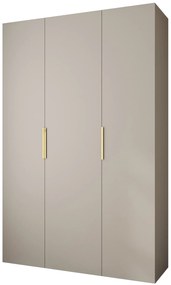Šatníková skriňa 160 cm Carmela 40-4 (kašmír + zlatá). Akcia -20%. Vlastná spoľahlivá doprava až k Vám domov. 1126660
