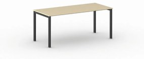 Stôl Square s čiernou podnožou 1800 x 800 x 750 mm, čerešňa