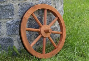 Ghana Garth Drevené koleso 35 cm - štýlová rustikálna dekorácia