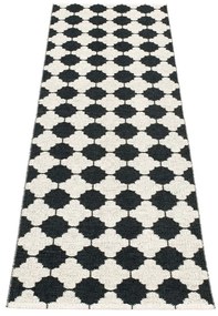 Čierno-biely vnútorný a vonkajší behúň 70x225 cm Marre Black Coral – Pappelina