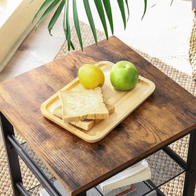 Hnedý príručný stolík TAYLOR