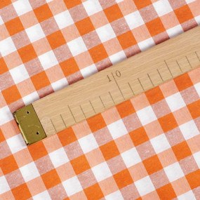 Biante Dekoračné prestieranie na stôl Rebeka RE-005 Oranžovo-biela kocka stredná 35x45 cm