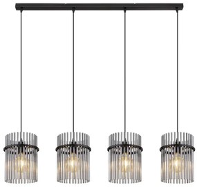 Globo 15698-4H - Luster na lanku GORLEY 4xE27/60W/230V čierna