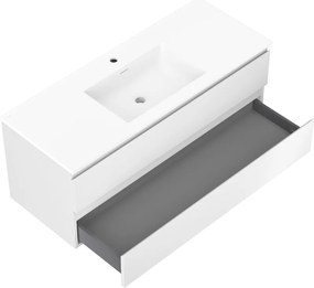 Mexen Orio, kúpeľňová skrinka 120 cm s umývadlom Otis, 2 zásuvky, biela matná, 91A10-12047-2-BFF01-W18M01