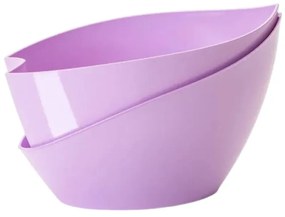 Pastelovofialový samozavlažovací kvetináč Plastia Doppio