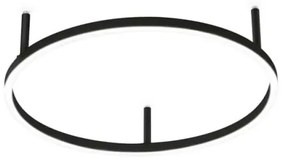 Ideal Lux - LED stropné svietidlo ORACLE SLIM LED/29W/230V 3000K pr. 50 cm čierna