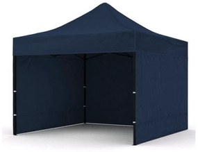 Trojstenný párty stan bez okien modrá 3m x 3m