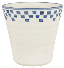 Strömshaga Kameninový Latte cup Marion Square Blue 250 ml