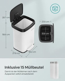 Odpadkový kôš 50 L LTB530W5002