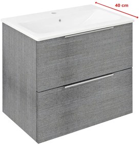 Sapho Sapho, CIRASA umývadlová skrinka 58x54x39cm, dub strieborný, CR592-1111