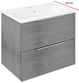 Sapho Sapho, CIRASA umývadlová skrinka 58x54x39cm, dub strieborný, CR592-1111