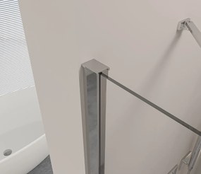 Erga Bern Double, sprchový kút s 2-krídlovými dverami 90(dvere) x 100(dvere) x 195 cm, 6mm číre sklo, chrómový profil, ERG-V02-BERN-D090D100-CL-CR