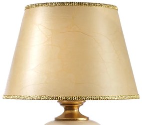 ONLI - Stolná lampa AMADEUS 1xE27/15W/230V 72 cm béžová/zlatá