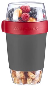 Westmark Trojdielna dóza na jedlo, 1150 ml, antracit