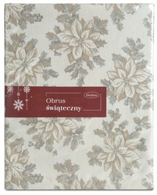 VIANOČNÝ OBRUS NOEL2 135X180 CM VZOROVANÝ