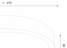 Brilagi - LED Stropné svietidlo CARVALHO SLIM 3xE27/60W/230V dub čerešňa pr. 47 cm