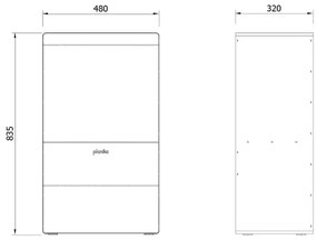 Planika Senso Stove BEV - BIO krb na diaľkové ovládanie 83,5x48 cm 2,5kW