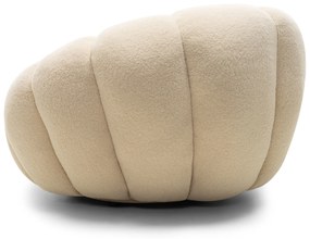 Designové relaxační křeslo VENEZIA 100 cm bouclé béžové