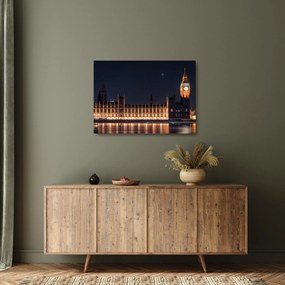 Sklenený obraz Big Benu v Londýne (70x50 cm)