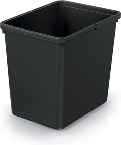 Prosperplast Závesný odpadkový kôš SYSTEMA BASIC, 23 l, 36 x 27 x 33cm, čierny