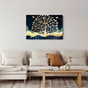 Obraz zlatého stromu (90x60 cm)