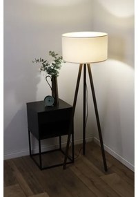 Stojacia lampa STANDART 1xE27/60W/230V krémová/wenge