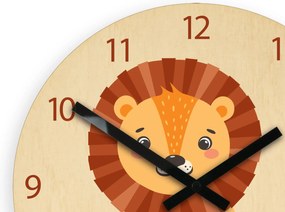 Dětské nástěnné hodiny Ami Lev 30 cm vícebarevné