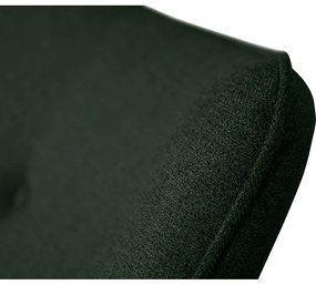 Tmavozelené kreslo s podnožkou Niko – Ropez