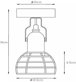 Lucide 08927/01/35 - Bodové svietidlo POLA 1xE27/60W/230V modrá