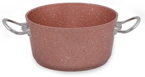 Ružový hliníkový hrniec s pokrievkou Güral Porselen Classic, ø 20 cm