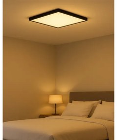 LED stropné svietidlo LED/40W/230V 3000/4000/6500K 50x50 cm čierne