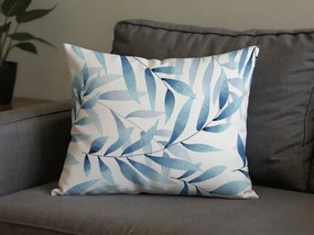 Sada 2 ks dekoračných obliečok na vankúš z mikrovlákna KOVENDI 50x70 cm, modro-biela