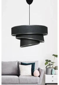Závesná lampa, Couper - Black, Silver