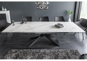 Rozkladací jedálenský stôl 40122 180/220/260 x 90cm White Ceramik - Komfort-nábytok
